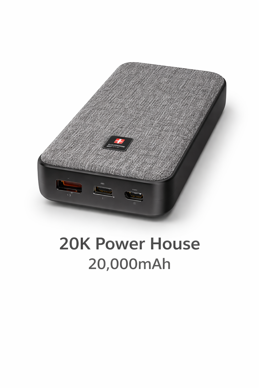 20K Power House Power Bank – 20,000mAh | USB-C 20W PD Fast Charging | Dual USB Output | Portable Charger-Flash Zone Electronics فلاش زون للالكترونيات