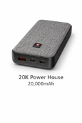 20K Power House Power Bank – 20,000mAh | USB-C 20W PD Fast Charging | Dual USB Output | Portable Charger-Flash Zone Electronics فلاش زون للالكترونيات