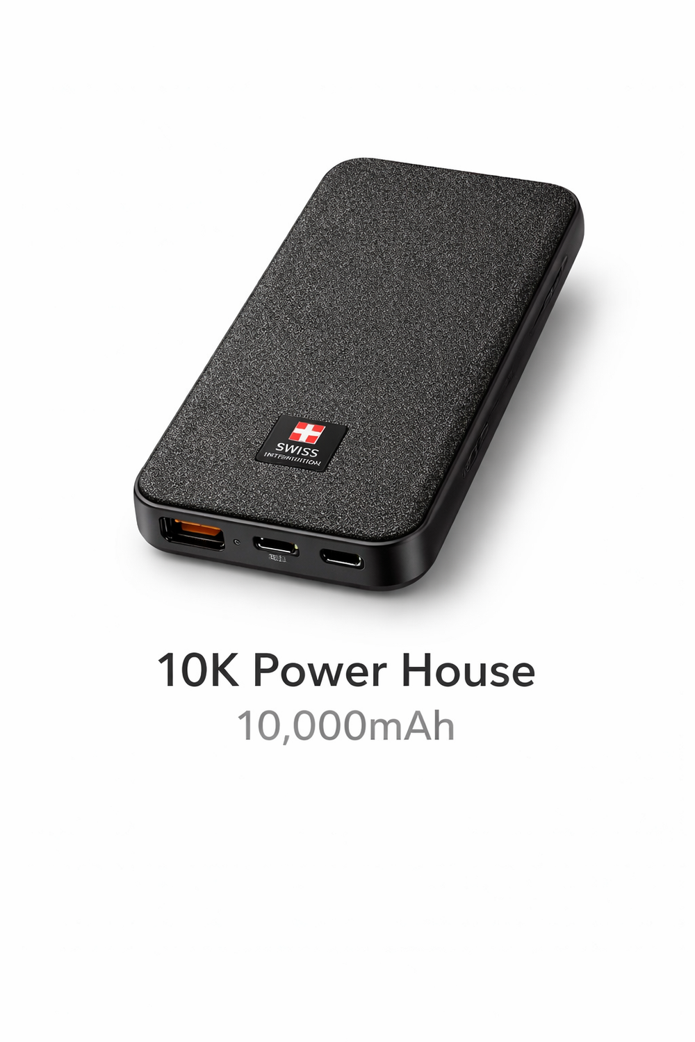 10K Power House Power Bank – 10,000mAh | USB-C 20W PD Fast Charging | Dual USB Output | Portable Charger-Flash Zone Electronics فلاش زون للالكترونيات