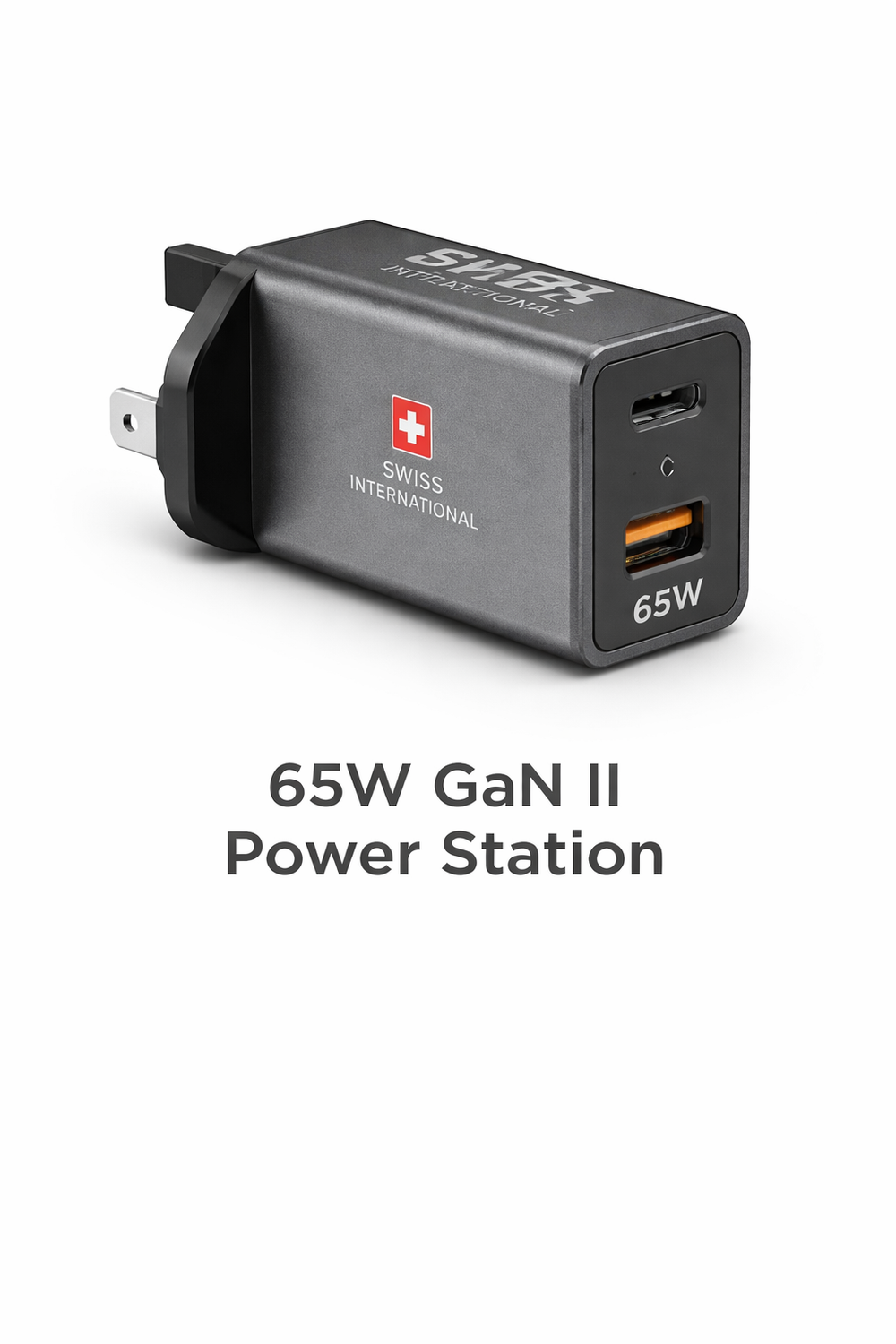 65W GaN II Power Station – Fast Charging USB-C PD Wall Charger | Compact Multi-Port Adapter-Flash Zone Electronics فلاش زون للالكترونيات