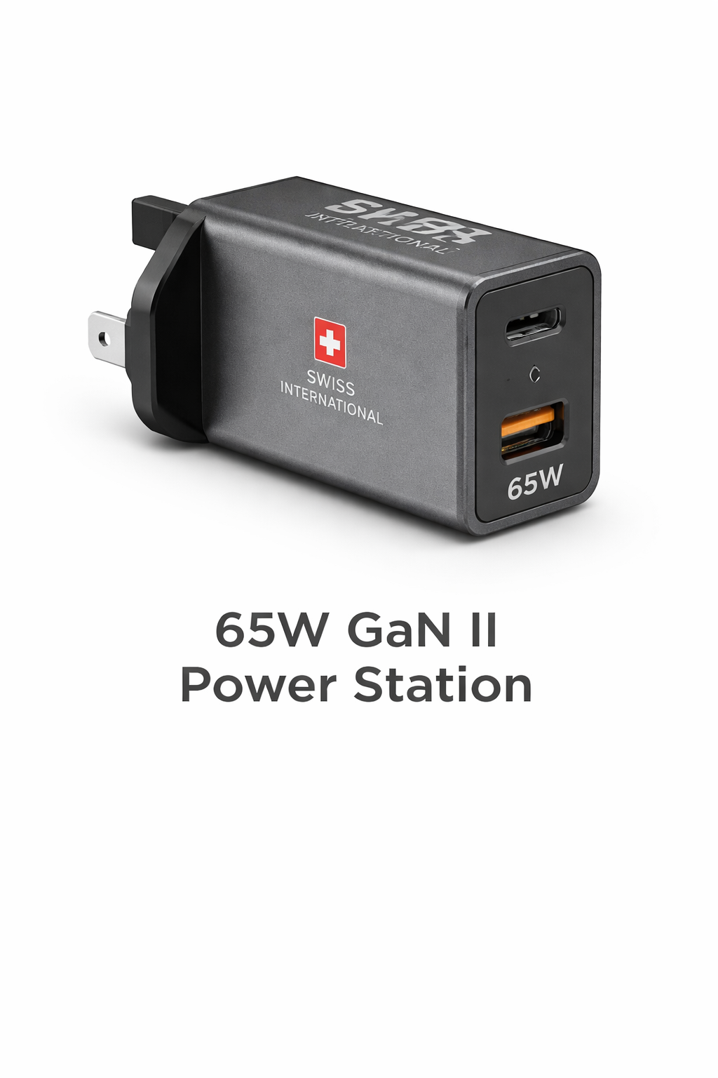 65W GaN II Power Station – Fast Charging USB-C PD Wall Charger | Compact Multi-Port Adapter-Flash Zone Electronics فلاش زون للالكترونيات