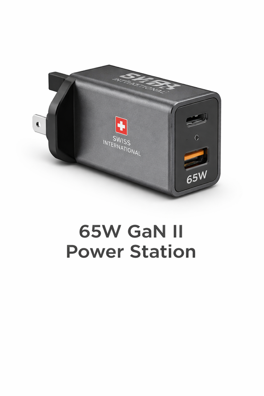 65W GaN II Power Station – Fast Charging USB-C PD Wall Charger | Compact Multi-Port Adapter-Flash Zone Electronics فلاش زون للالكترونيات
