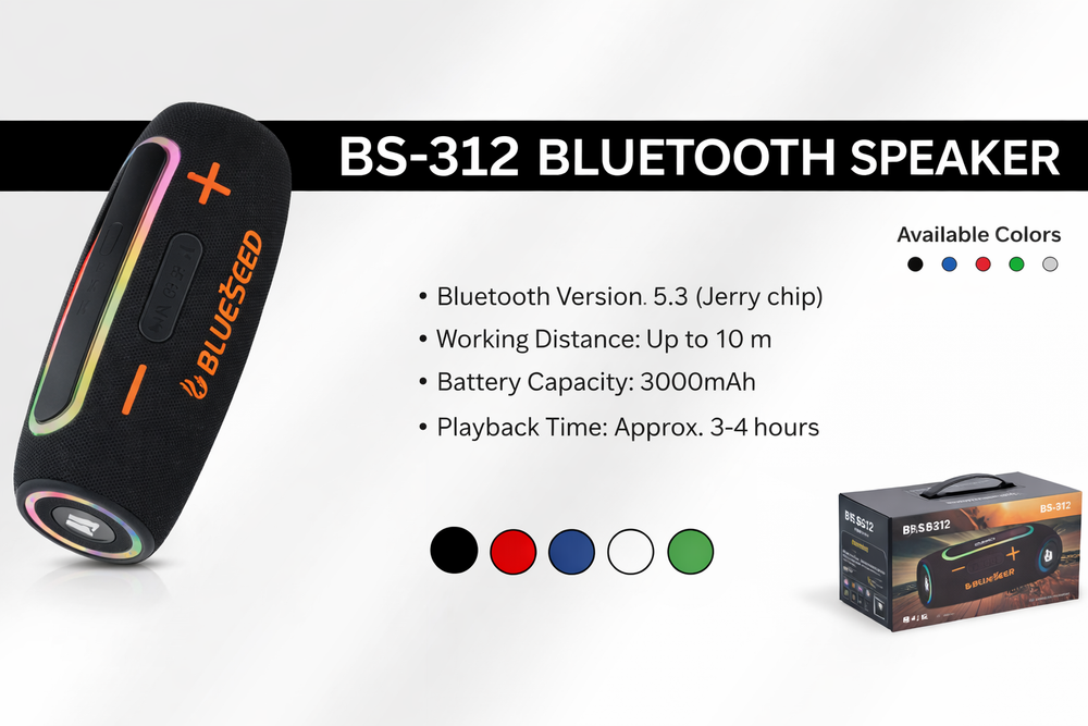BS-312 Bluetooth Speaker-Flash Zone Electronics فلاش زون للالكترونيات