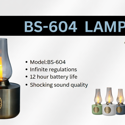BS-604 Lamp Speaker-Flash Zone Electronics فلاش زون للالكترونيات