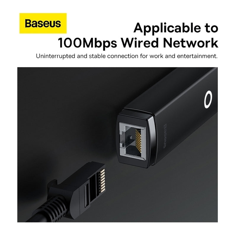 Baseus AirJoy / Lite Series RJ45 LAN Ethernet Adapter – Gigabit Wired Network-Flash Zone Electronics فلاش زون للالكترونيات