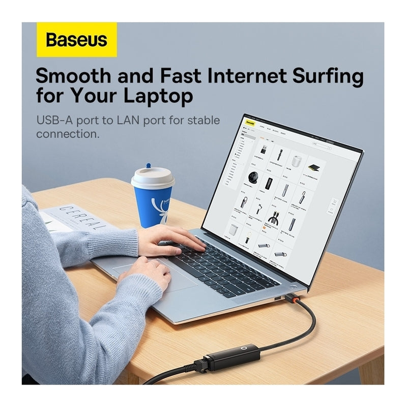 Baseus AirJoy / Lite Series RJ45 LAN Ethernet Adapter – Gigabit Wired Network-Flash Zone Electronics فلاش زون للالكترونيات