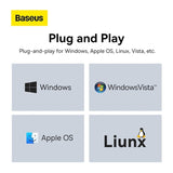 Baseus AirJoy / Lite Series RJ45 LAN Ethernet Adapter – Gigabit Wired Network-Flash Zone Electronics فلاش زون للالكترونيات