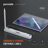 Porodo Wireless Charging & Storage Case for Apple Pencil 1 & 2-Flash Zone Electronics فلاش زون للالكترونيات