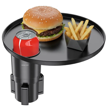 Green Lion Travel Tray Car Cup Holder – Multi-Functional Car Storage Tray with Secure Cup Holder-Flash Zone Electronics فلاش زون للالكترونيات
