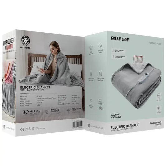 Green Lion Electric Blanket with Heating Function-Flash Zone Electronics فلاش زون للالكترونيات