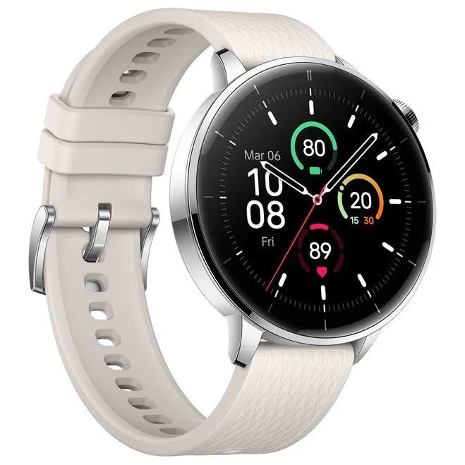 OnePlus Watch – Moonlight Silver (46 mm)-Flash Zone Electronics فلاش زون للالكترونيات