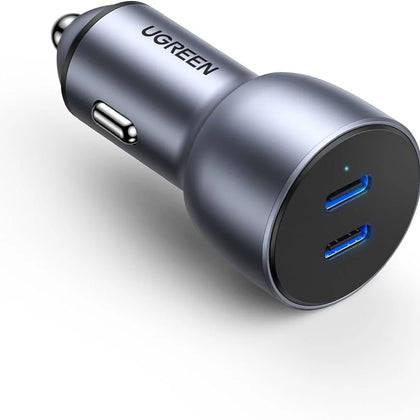 UGREEN 50W Dual USB-C Car Charger-Flash Zone Electronics فلاش زون للالكترونيات