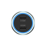 IQ Touch 66W Dual Type-C Car Charger with USB-C Cable-Flash Zone Electronics فلاش زون للالكترونيات