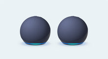 Load image into Gallery viewer, Echo Dot (5th Gen) | smart bluetooth speaker with vibrant sound and Alexa | Use your voice to control smart home devices, play music or the Quran, and more (speaks English &amp; Khaleeji) | Charcoal
