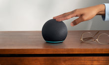 Load image into Gallery viewer, Echo Dot (5th Gen) | smart bluetooth speaker with vibrant sound and Alexa | Use your voice to control smart home devices, play music or the Quran, and more (speaks English &amp; Khaleeji) | Charcoal
