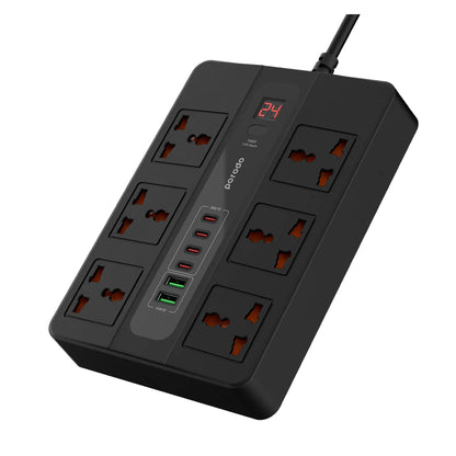 Porodo Multi-Port Super HUB 4 USB-C / 2 USB-A – Ultimate Home & Office Kit (3M)-Flash Zone Electronics فلاش زون للالكترونيات