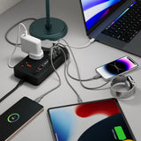 Porodo Multi-Port Power HUB 4 USBA/USB-C Ultimate Home & Office Kit 2M-Flash Zone Electronics فلاش زون للالكترونيات
