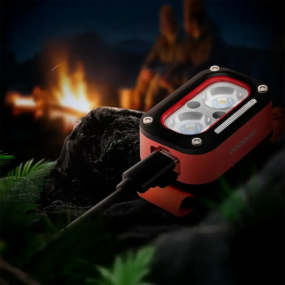 Porodo Wave-Sensor Rechargeable LED Headlamp-Flash Zone Electronics فلاش زون للالكترونيات