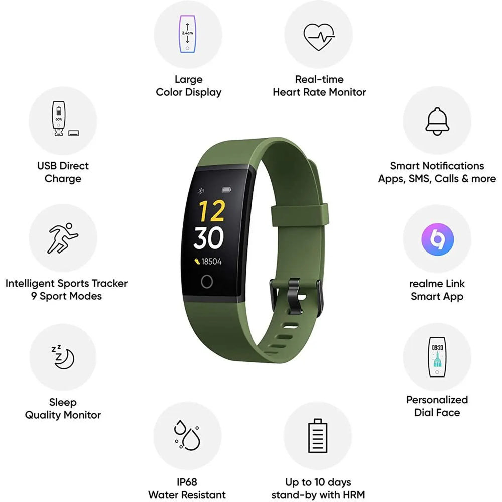 Realme Band – Green-Flash Zone Electronics فلاش زون للالكترونيات