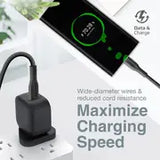 Promate USB‑C to USB‑C Cable 60W High Tensile Strength 60 W Power Delivery USB‑C Fast‑Charging & Data Cable (XCord‑CC)-Flash Zone Electronics فلاش زون للالكترونيات