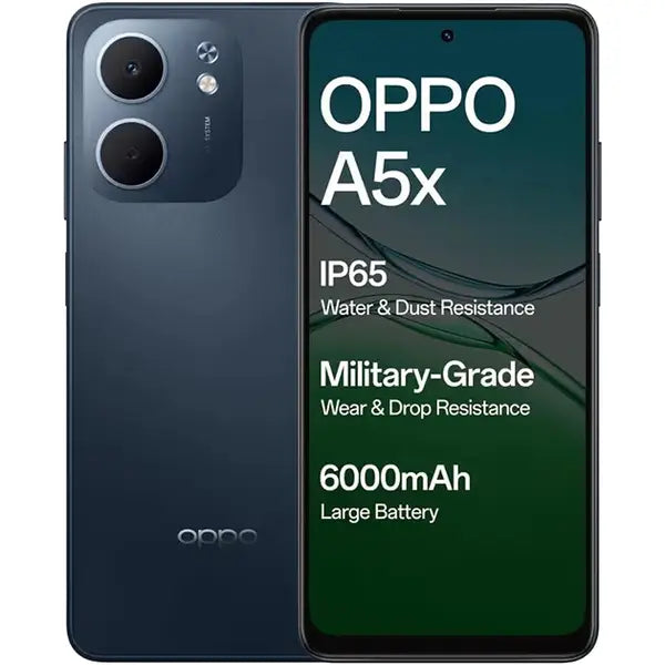 OPPO A5x 4G – 4GB RAM | 256GB Storage | Ramadan Offer-Flash Zone Electronics فلاش زون للالكترونيات