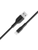 Promate High Tensile Strength Data & Charge Cable for Apple High‑tensile strength USB‑A to Lightning data & charge cable for iPhone, iPad & more — 1 m-Flash Zone Electronics فلاش زون للالكترونيات