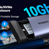 UGREEN M.2 NVMe SSD Enclosure Adapter — USB-C External PCIe SSD Case-Flash Zone Electronics فلاش زون للالكترونيات