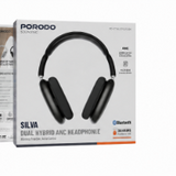 Porodo Soundtec Silva Dual Hybrid ANC Headphone – Bluetooth 5.3 Wireless Over-Ear Headphones-Flash Zone Electronics فلاش زون للالكترونيات