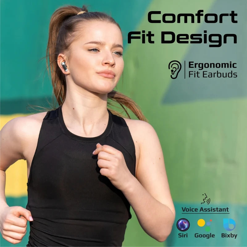 Promate TransPods High-Definition Transparent TWS Earbuds with IntelliTouch-Flash Zone Electronics فلاش زون للالكترونيات