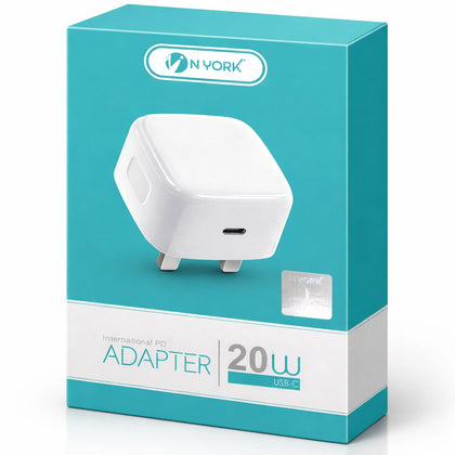 NYORK 20W USB‑C Power Adapter – Fast Charging PD Wall Charger-Flash Zone Electronics فلاش زون للالكترونيات