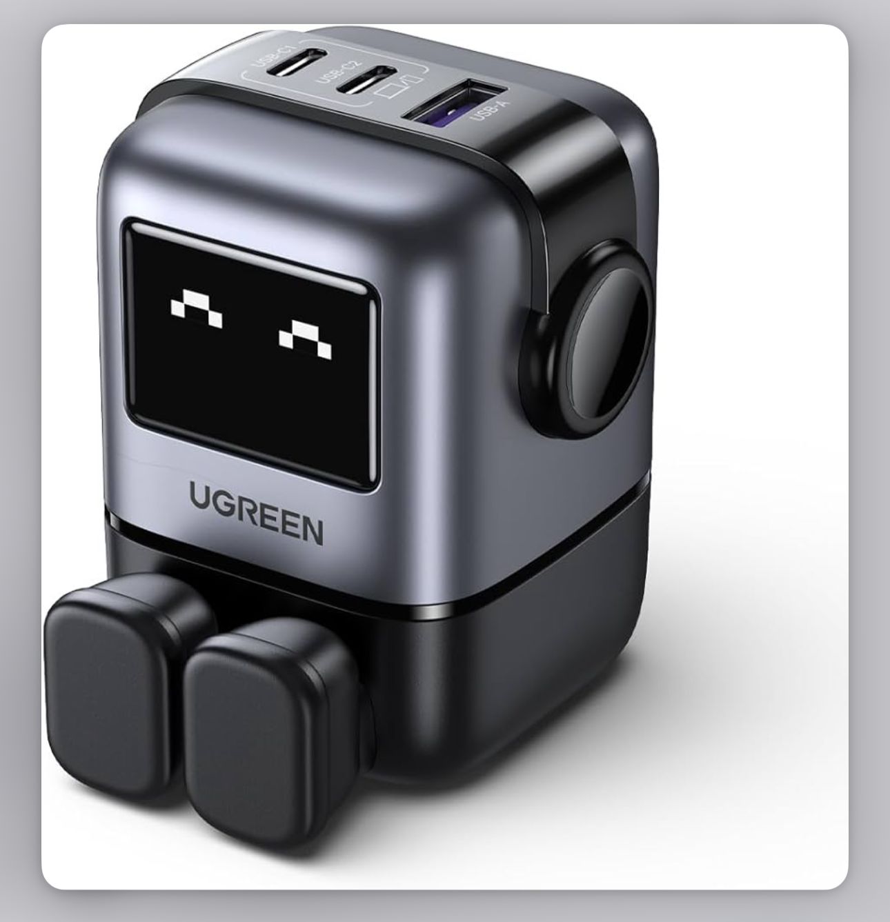 Ugreen Nexode RG 65W USB C GaN Charger with LED Display-Flash Zone Electronics فلاش زون للالكترونيات