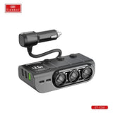 Earldom 120W Fast In‑Car Charger Splitter ET‑CS4 – Charge Up to 6 Devices-Flash Zone Electronics فلاش زون للالكترونيات