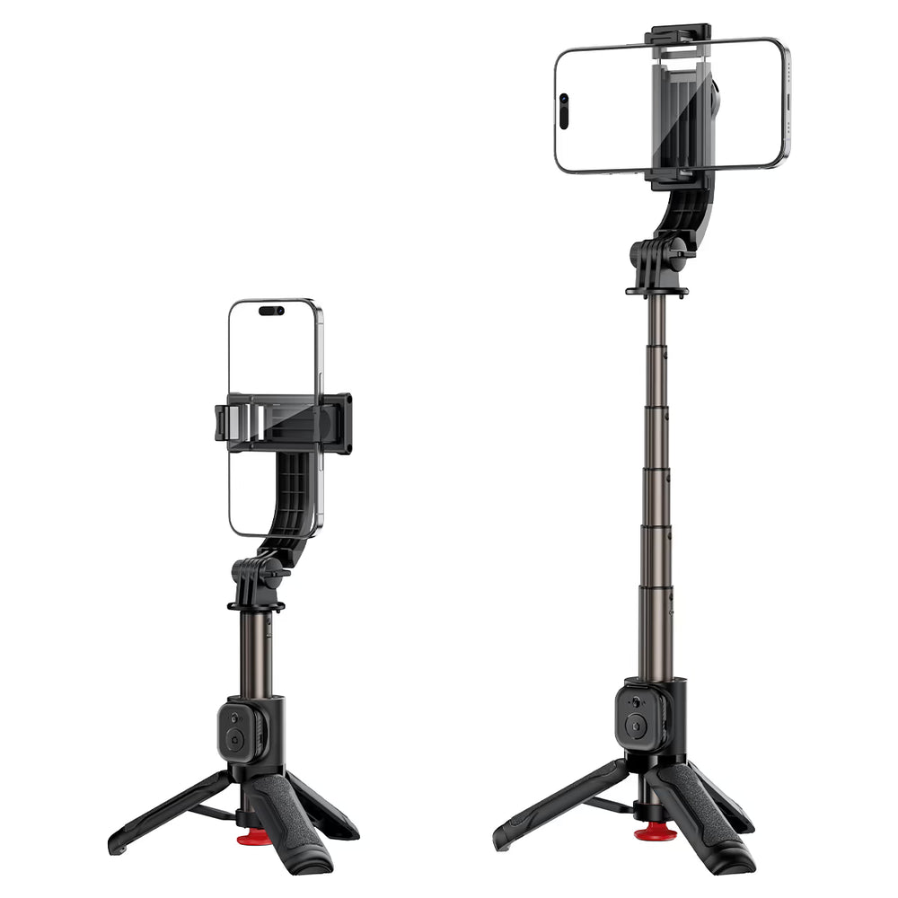 ACEFAST E43 Selfie Stick with Automatic Tripod Black – 63cm Extendable Phone Stand with Detachable Bluetooth Remote-Flash Zone Electronics فلاش زون للالكترونيات