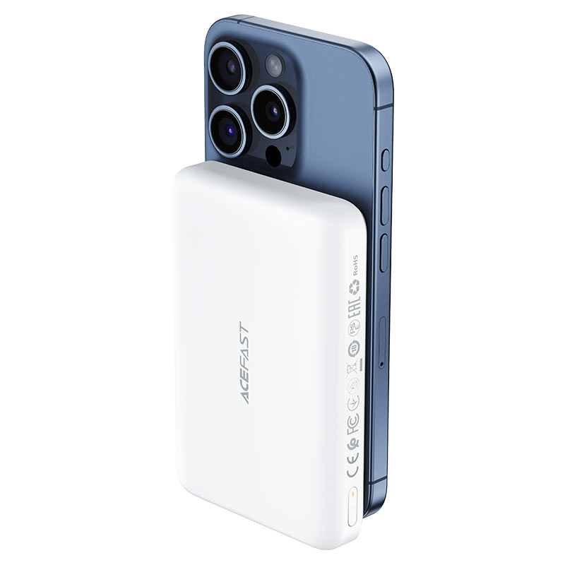 ACEFAST M26 10000mAh Magnetic Wireless Power Bank – PD 20W Fast Charging, USB-C, 15W Wireless Charging-Flash Zone Electronics فلاش زون للالكترونيات