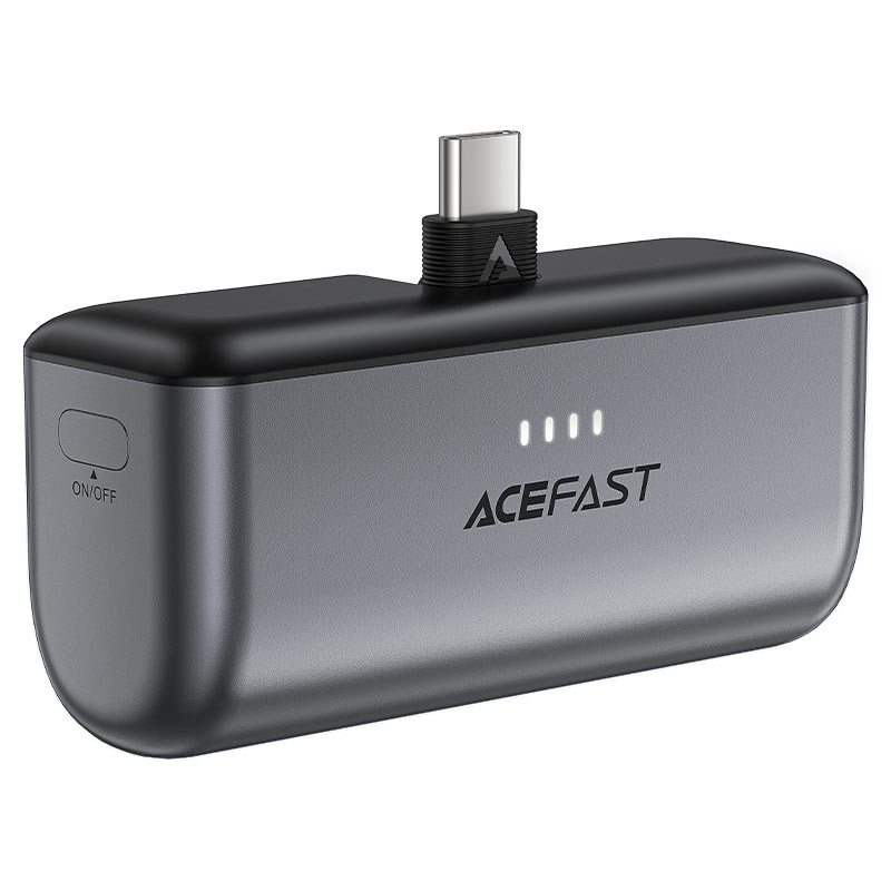 ACEFAST M9 5000mAh PD20W Capsule Power Bank – Mini Portable Fast Charger with Foldable USB-C Plug-Flash Zone Electronics فلاش زون للالكترونيات