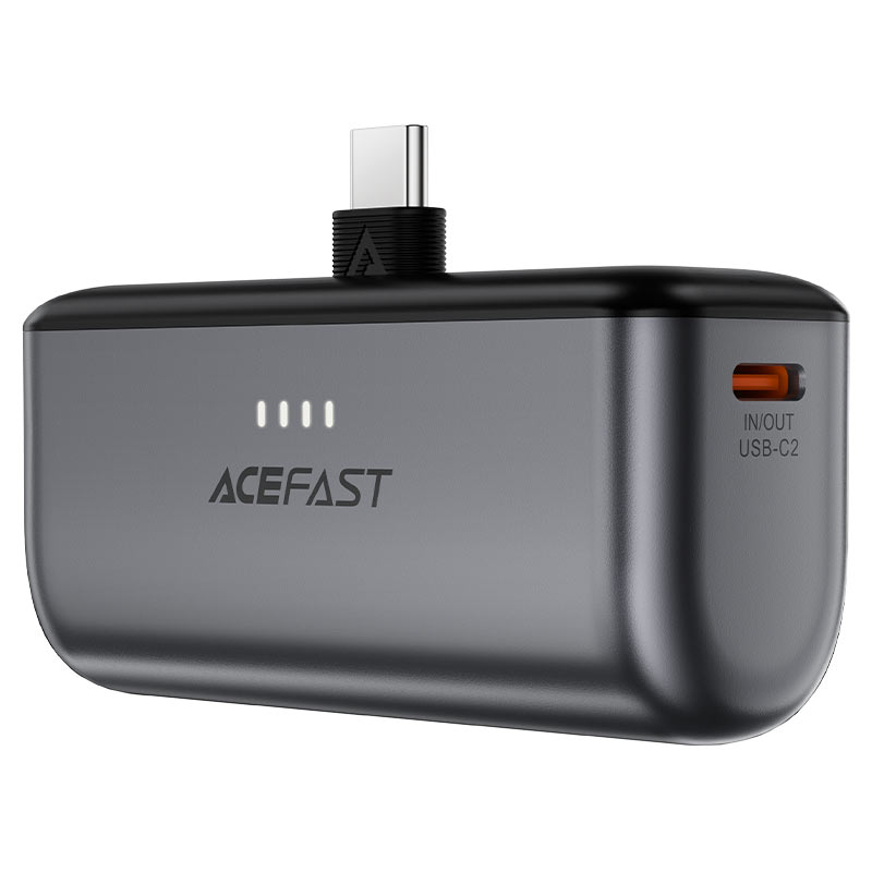 ACEFAST M9 5000mAh PD20W Capsule Power Bank – Mini Portable Fast Charger with Foldable USB-C Plug-Flash Zone Electronics فلاش زون للالكترونيات