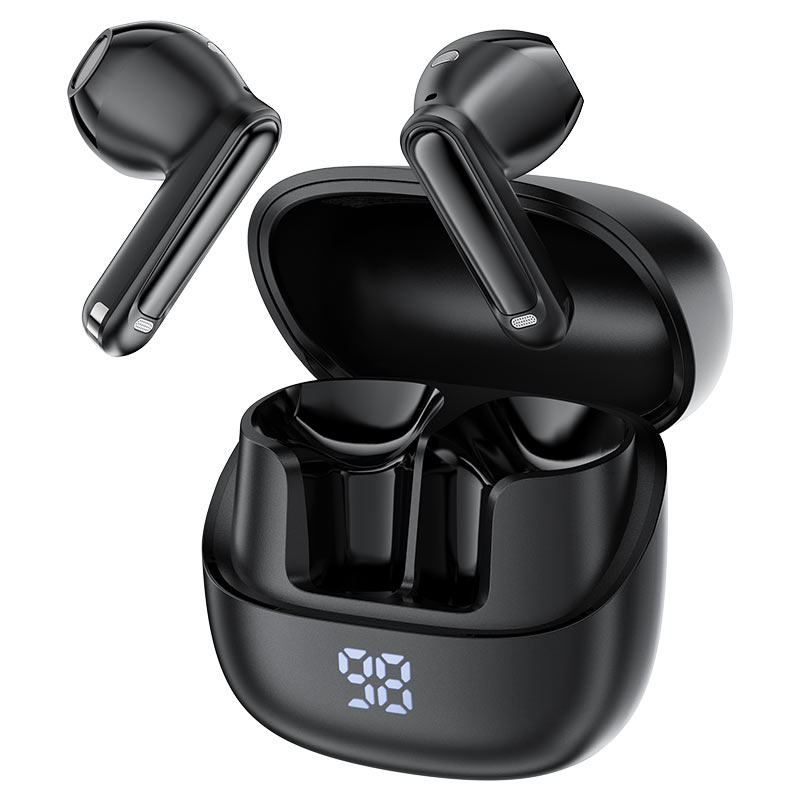 ACEFAST W2 Active Noise Cancelling True Wireless Earbuds - ANC, Black-Flash Zone Electronics فلاش زون للالكترونيات