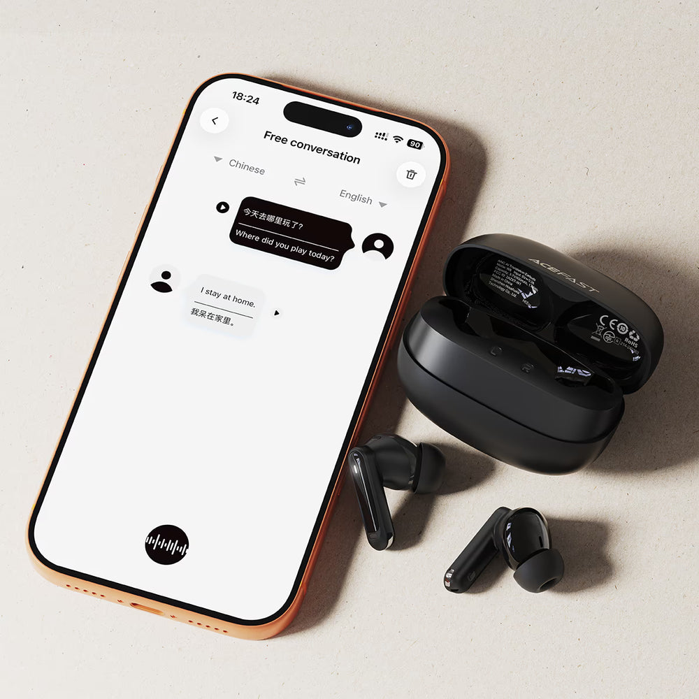 ACEFAST W8 ANC AI Translation True Wireless Earbuds – Active Noise Cancellation