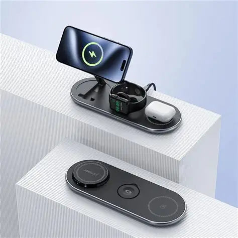 ACEFAST E19 Qi2 Desktop 3-in-1 Wireless Charger – Cordless Charging Holder for Phone, Watch & Earbuds (Qi2-Certified)-Flash Zone Electronics فلاش زون للالكترونيات