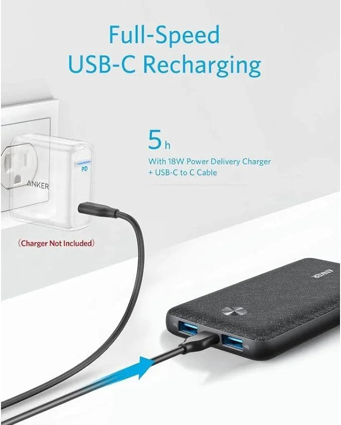 Anker PowerCore III Sense 10K Power Bank – 20W USB-C Fast Charging-Flash Zone Electronics فلاش زون للالكترونيات