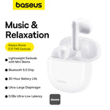 Baseus Bowie E13 True Wireless Earbuds – 12 mm Diaphragm, 30 H Battery, Low Latency 0.06 s, BT 5.3, App Control-Flash Zone Electronics فلاش زون للالكترونيات