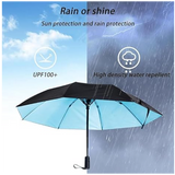 Uv Blocking Umbrella with Fan, 3 in 1 Umbrella with Fan and Mister, Sun Umbrella Uv Protection, Long Handle Cooling Umbrella, For Fishing, Golfing, Patio, Sand, Travel