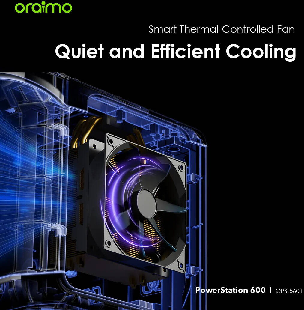 Oraimo PowerStation 600 Portable Power Supply – 600W Backup Battery Generator-Flash Zone Electronics فلاش زون للالكترونيات