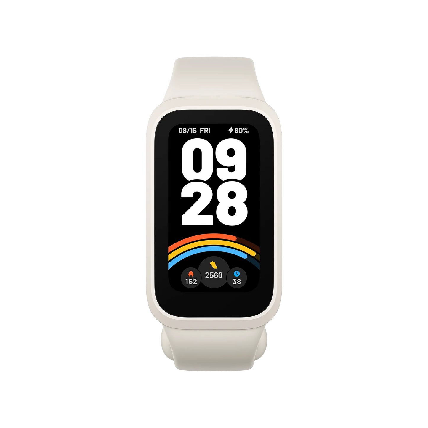 Xiaomi Smart Band 9 Active – Beige White-Flash Zone Electronics فلاش زون للالكترونيات