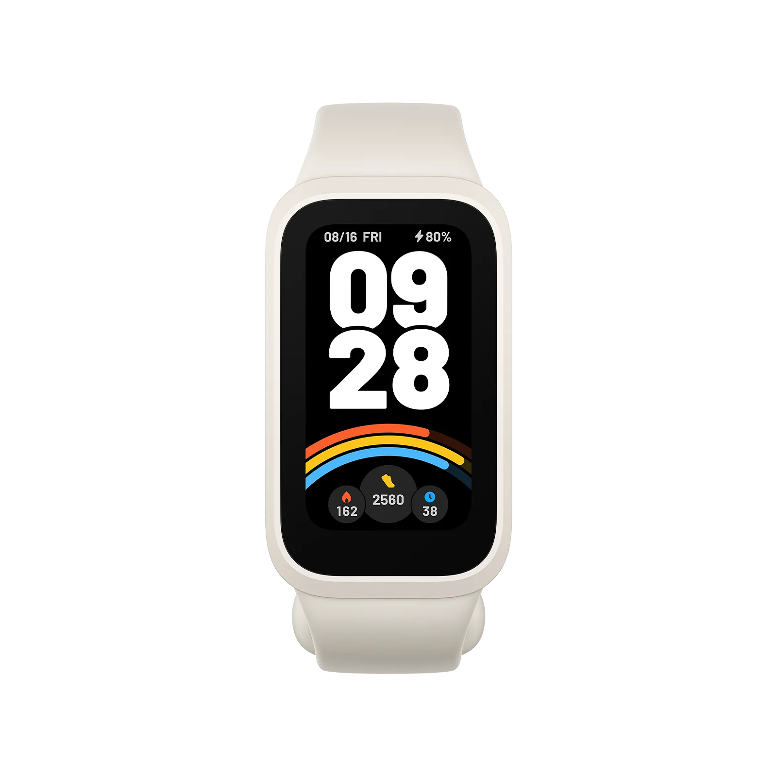 Xiaomi Smart Band 9 Active – Beige White-Flash Zone Electronics فلاش زون للالكترونيات