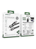 AceFast AceWire Pro Multi‑Functional Fast Charging & Data Cable (USB‑A & USB‑C → USB‑C, 60W)-Flash Zone Electronics فلاش زون للالكترونيات