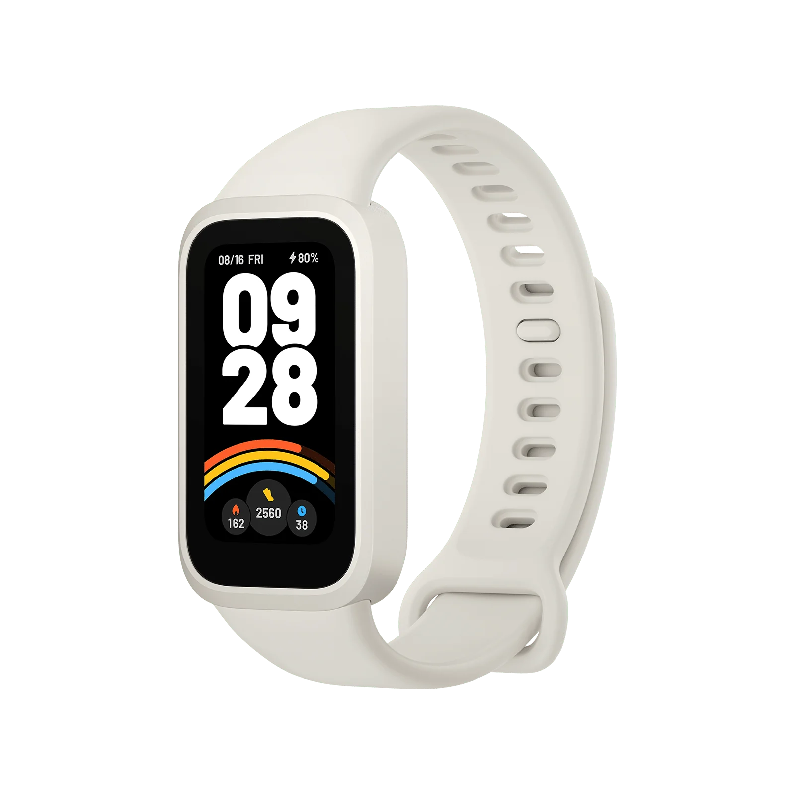 Xiaomi Smart Band 9 Active – Beige White-Flash Zone Electronics فلاش زون للالكترونيات