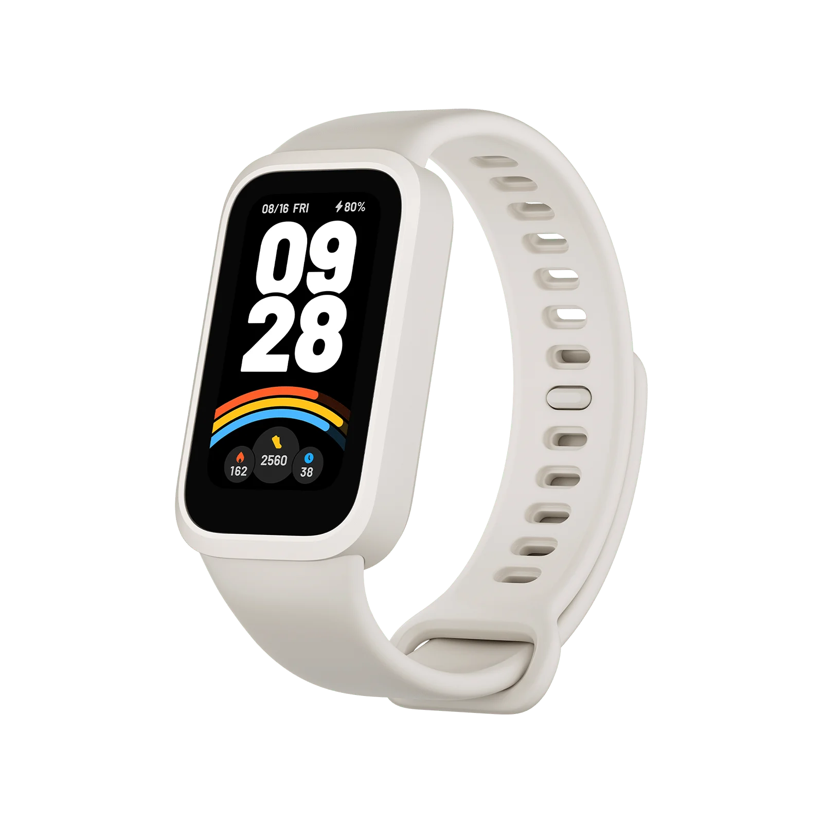 Xiaomi Smart Band 9 Active – Beige White-Flash Zone Electronics فلاش زون للالكترونيات