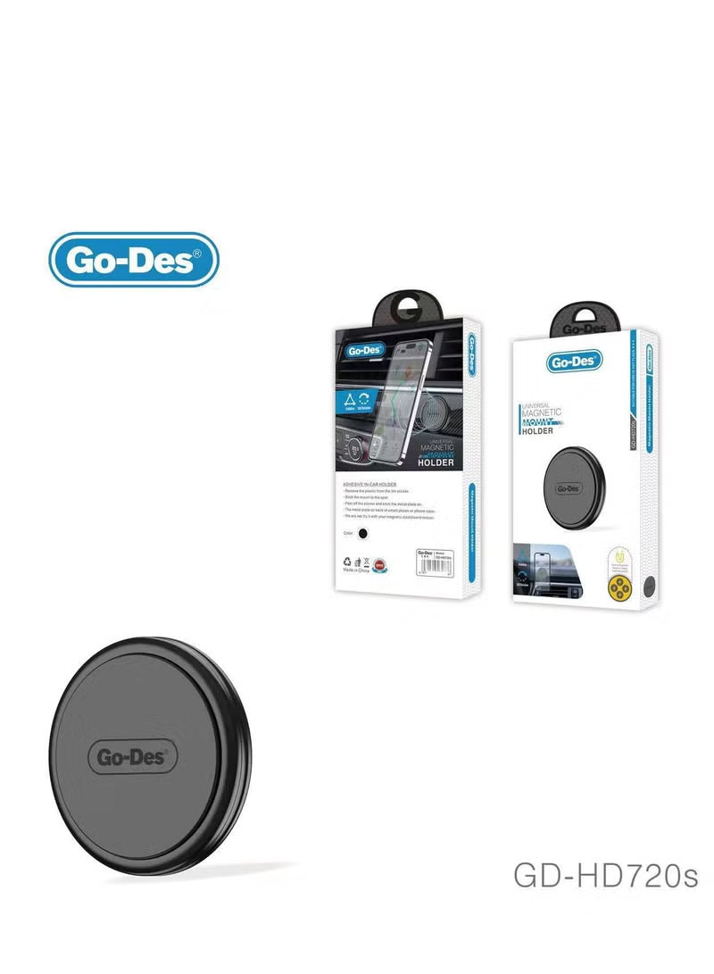 Go Des Universal Magnetic Mount Phone Holder – Strong Magnetic Car Dashboard & Windshield Mount-Flash Zone Electronics فلاش زون للالكترونيات