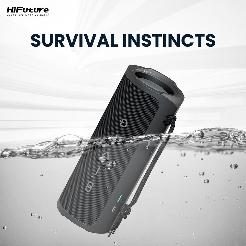 HiFuture Ripple Bluetooth Speaker – IPX7 Waterproof, 12-Hour Playtime-Flash Zone Electronics فلاش زون للالكترونيات